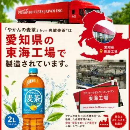日本コカ・コーラ やかんの麦茶 from 爽健美茶 2L×6本 ペットボトル ケース【1770346】