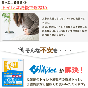災害用トイレセット マイレット30回 (非常用トイレ 防災グッズ 防災トイレ)