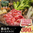 【ふるさと納税】国産 和牛 A5ランク 葉山牛 ローススライス 300g A5 黒毛和牛 牛肉 ロース スライス すきやき しゃぶしゃぶ 赤身 冷凍 すき焼き肉 300グラム 肉 【葉山牛ステーキレストラン 角車】[ASBD014]