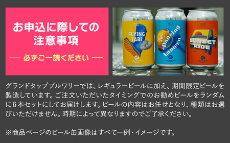 【水の都よりお届け！】 GROUNDTAP BREWERY クラフトビール６缶セット　グランドタップ クラフトビール ビール