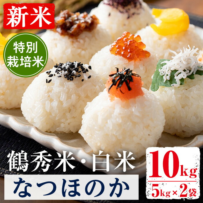 【ふるさと納税】＜数量限定！新米＞ 令和7年産 鶴秀米 なつほのか 白米 (5kg×2袋・10kg) 特別栽培米 米 お米 10kg 国産 新米 おにぎり ごはん 【GOOD TIME】