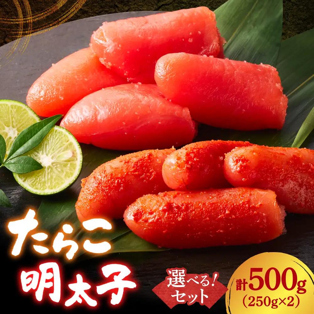 選べる！たらこ・明太子セット　2個入り｜カネシメ髙橋水産 助宗たら 魚卵 海鮮 北海道 札幌市