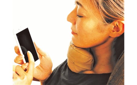 ネックラック「スマホ用」アゴ枕 日用品 雑貨  ベージュ