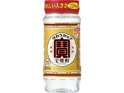 【宝酒造】宝焼酎「タカラカップ」25°ペットカップ(220ml×24本)［ 京都 タカラ Takara 焼酎 25％ カップ酒 人気 おすすめ ギフト プレゼント ご自宅用 日常使い 普段使い お取り