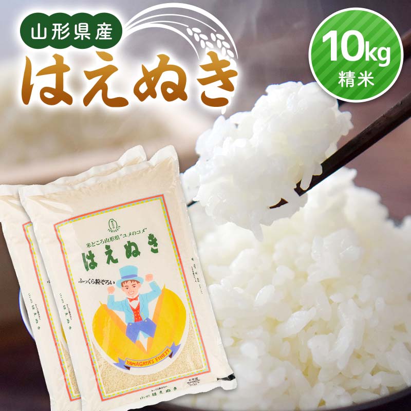 【ふるさと納税】 令和7年産 山形県産 はえぬき（精米）10kg（5kg×2） F3S-2635