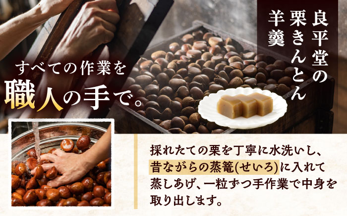 栗きんとん羊羹5入 / 栗きんとん 栗 くり 栗羊羹 羊羹 ようかん 和菓子 栗菓子 スイーツ ギフト 贈答 お取り寄せ / 恵那市 / 良平堂 [AUDB045]