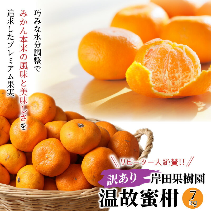 【ふるさと納税】訳あり/岸田果樹園「温故蜜柑」約7kg 家庭用 みかん ミカン 温州みかん