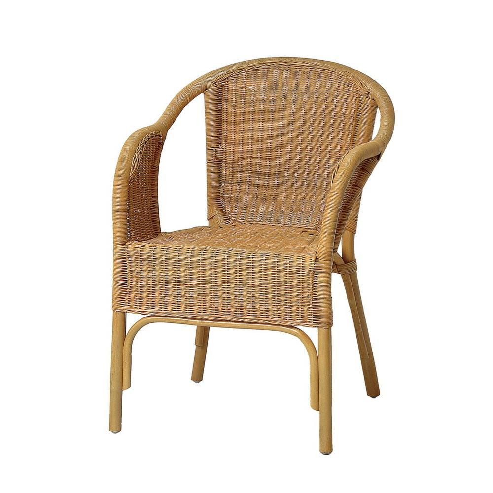 
            完成品 ラタンチェア 約幅56×奥行64×高さ80(座面高45)cm ナチュラル パーソナルチェア 組立不要 ラタン スタッキングチェア 天然素材 癒やし インドネシア チェア 一人掛け AKU104411202
          