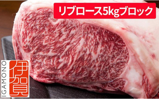 
忍者ビーフ 伊賀牛 リブロース 約5kg ブロック
