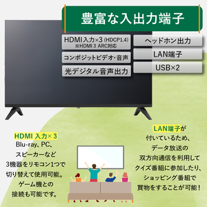 ＼年内発送／ テレビ 32型 Google TV 液晶テレビ AP325GL 32V セカンドテレビ 子ども用 寝室用 ハイビジョン 壁掛け可能 VESA対応 日本製 国内生産 家電 電化製品 32イ