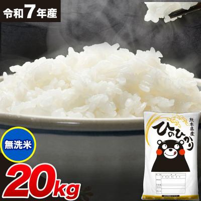 ふるさと納税 南阿蘇村 令和7年産 ひのひかり 無洗米 20kg 《7-14日以内に出荷予定(土日祝除く)》