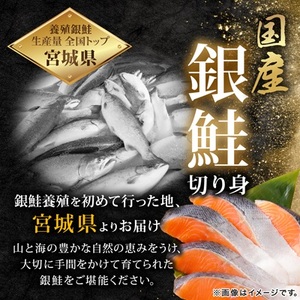 訳あり　銀鮭　宮城県産　甘塩　切身　約1.5kg　国産　/　宮城県　女川町【配送不可地域：離島】【1525306】