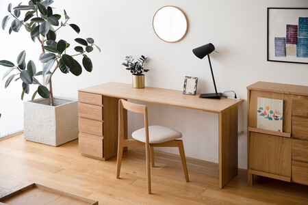 【開梱設置】高野木工 アスター ASTER 120天板 + サイドパネル（右・左） + 30チェスト ※チェア別売 オーク【10年保証】