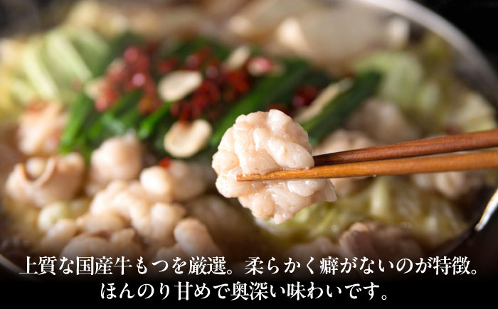 【ご家庭用】 博多もつ鍋（醤油味）3人前 築上町 / 株式会社 海千 [ABEQ013]