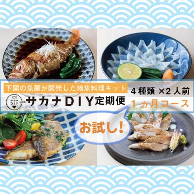 ふるさと納税 下関市 【お試し1回】 サカナDIY 2人前 4~5種×1ヶ月 CX210