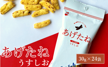あげたね うすしお 24袋セット 香ばしいピーナッツを揚げたスナック 阿部幸製菓 【0002-0285-01】
