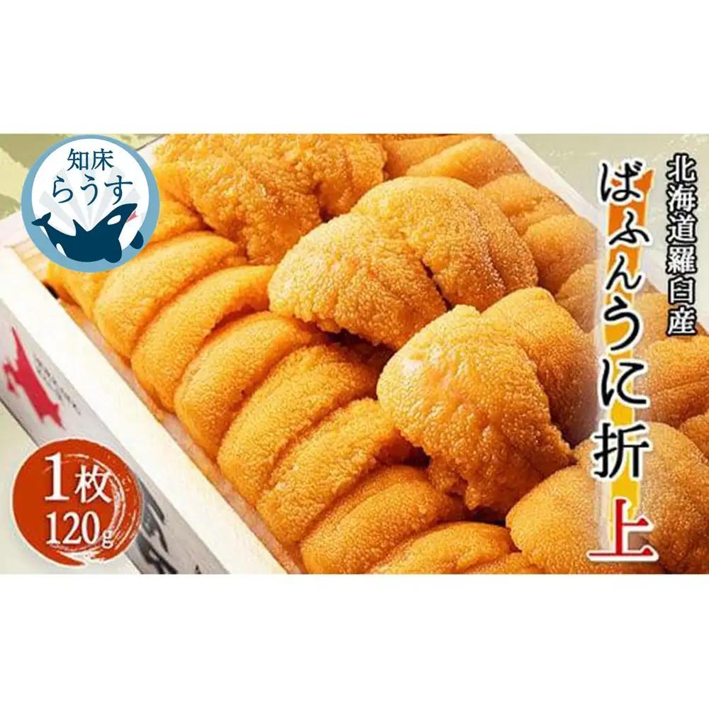 ＜先行受付＞＜27年1月～6月内発送＞エゾバフンウニ 折ウニ (上) 120×1枚