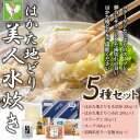 【ふるさと納税】はかた地どり美人水炊き5種セット　2～3人前 | セット 食品 加工食品 人気 おすすめ 送料無料