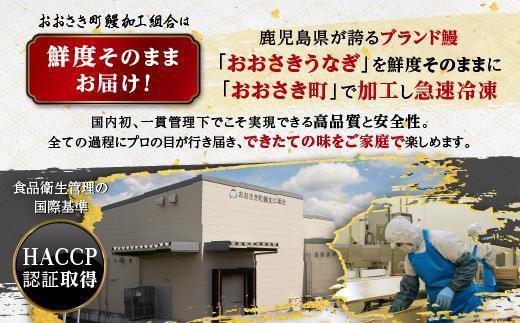 【定期便】おおさきうなぎ鹿児島県産うなぎ長蒲焼4尾（全6回）合計24尾