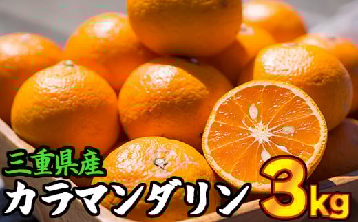 三重県産　カラマンダリン（カラーオレンジ） 3kg【出荷目安：４月初旬〜４月下旬】 限定300セット II-67