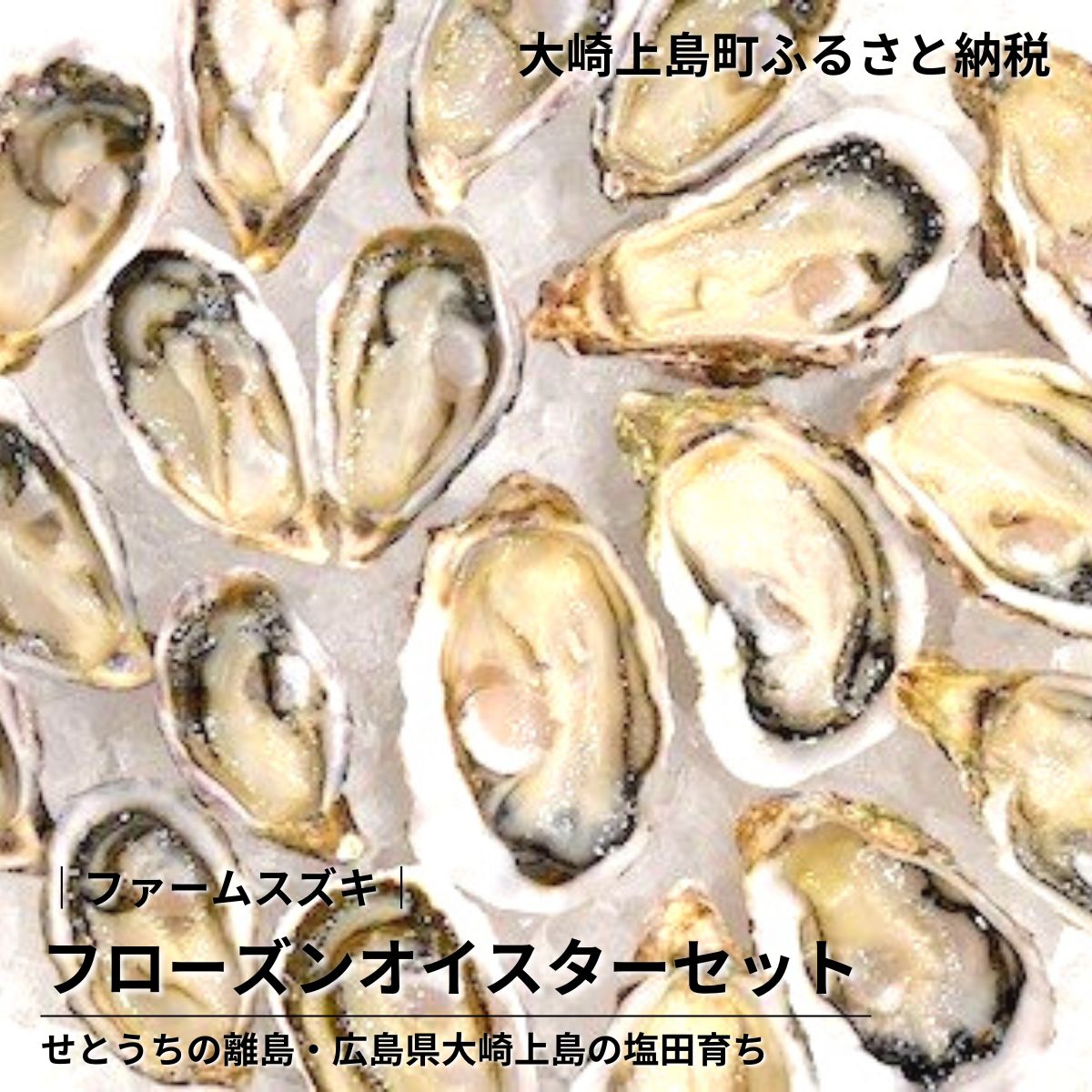 【ふるさと納税】ファームスズキ クレールオイスター 8個 クレールストライプオイスター 12個 フローズンオイスターセット 詰め合わせ 塩田熟成 瞬間凍結 広島県 大崎上島町 瀬戸内 離島 国産 牡蠣 かき カキ 冷凍 ギフト 送料無料 産地直送