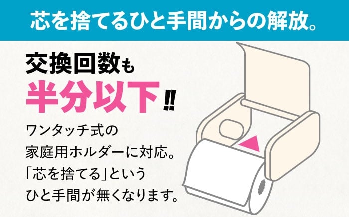 トイレットペーパー シングル 130m 6ロール 8パック ワンタッチ コアレス 備蓄 防災 日用品 消耗品 常備品 生活用品