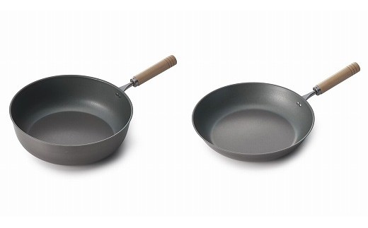 真・匠味 鉄マルチパン26cm ＋ 鉄フライパン26cm (蓋・お玉・ターナー付) FC016294