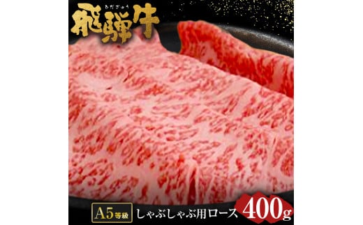 
飛騨牛 A5 等級 しゃぶしゃぶ 用（ ロース 400g）| 肉のかた山 牛肉 M22S37
