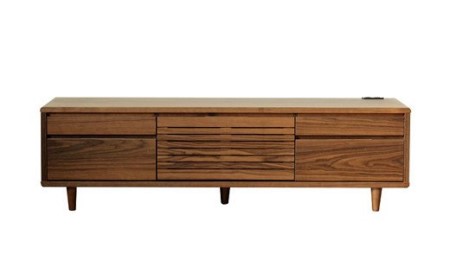 【開梱・設置】モナコ 165cm テレビボード（ウォールナット）　AX052