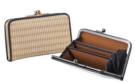 「伝統的工芸品」伊那紬（がま口）