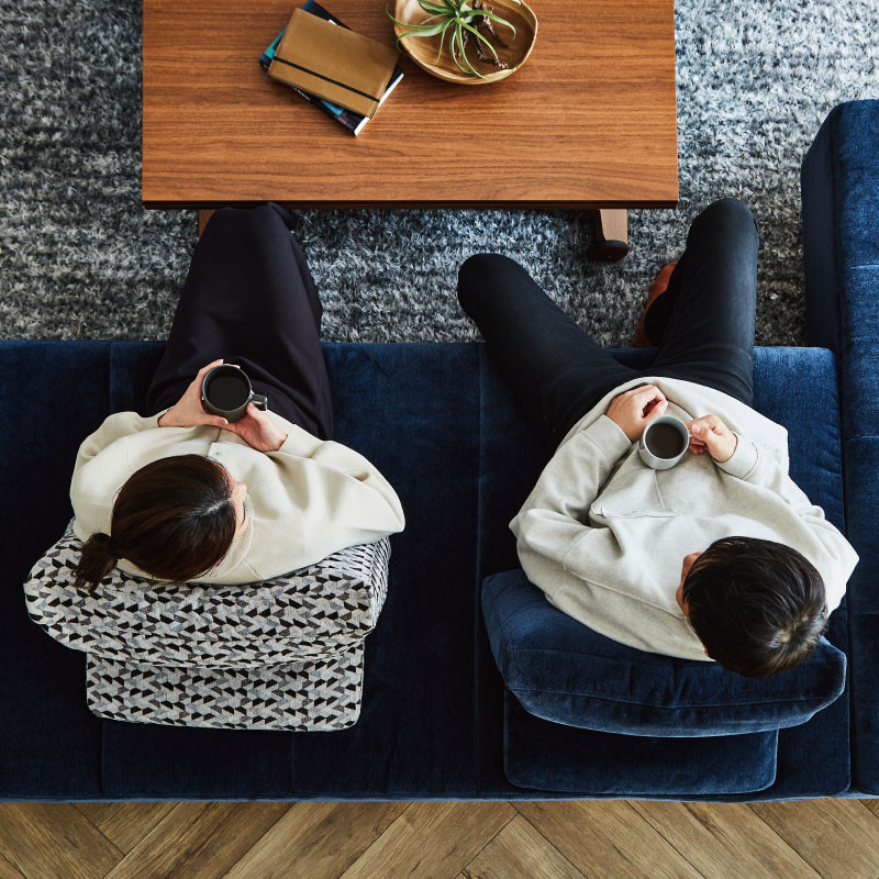 NESSO（ネッソ）ソファ TYPE J グレー アームレスソファ クッションレスト カウチ カウチソファ 椅子 イス スツール 家具 リビング キッチン クッション 日本製 新生活 くつろぎ おしゃ