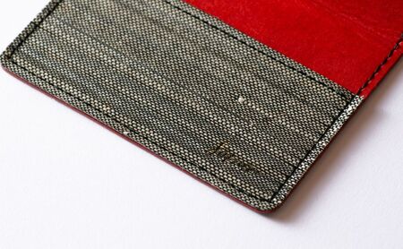 自然素材を使った名刺入れ 名刺入れ　緑規