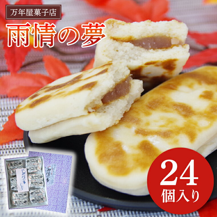 【ふるさと納税】雨情の夢【お菓子 和菓子 銘菓 受賞 万年屋 白あん 白いんげん餡】(BR101)