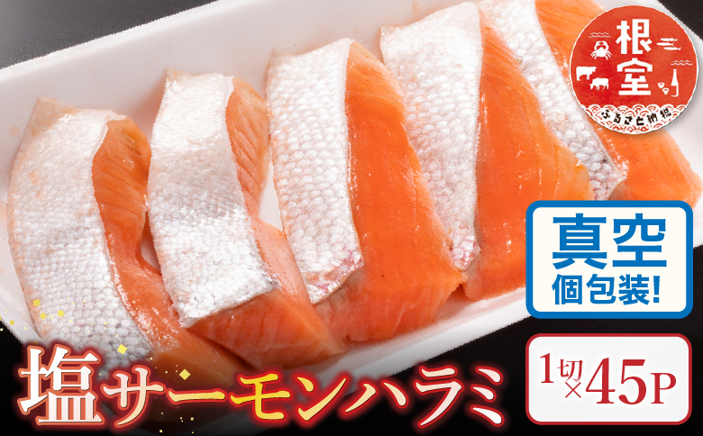 塩サーモンハラミ1切(約40g)×45P B-09063