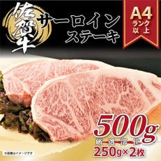 【毎月定期便】艶さし!【A4～A5】佐賀牛サーロインステーキセット　500g(鳥栖市)全6回