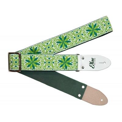 ふるさと納税 郡上市 【ギターストラップ】 Elara Straps Zinnia Elegans Apple Green