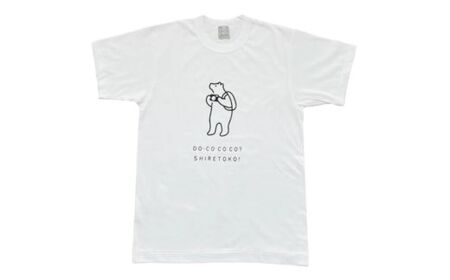 「知床トコさん」×久米繊維　コットンTシャツ　カメラ柄　XLサイズ_装飾品・工芸品 女性・レディース 洋服   装飾品・工芸品 男性・メンズ 洋服 _【配送不可地域：離島・沖縄県】【1345850】