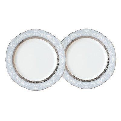 【ふるさと納税】ノリタケ【ハンプシャープラチナ】23cmアクセントプレートペア【1637871】