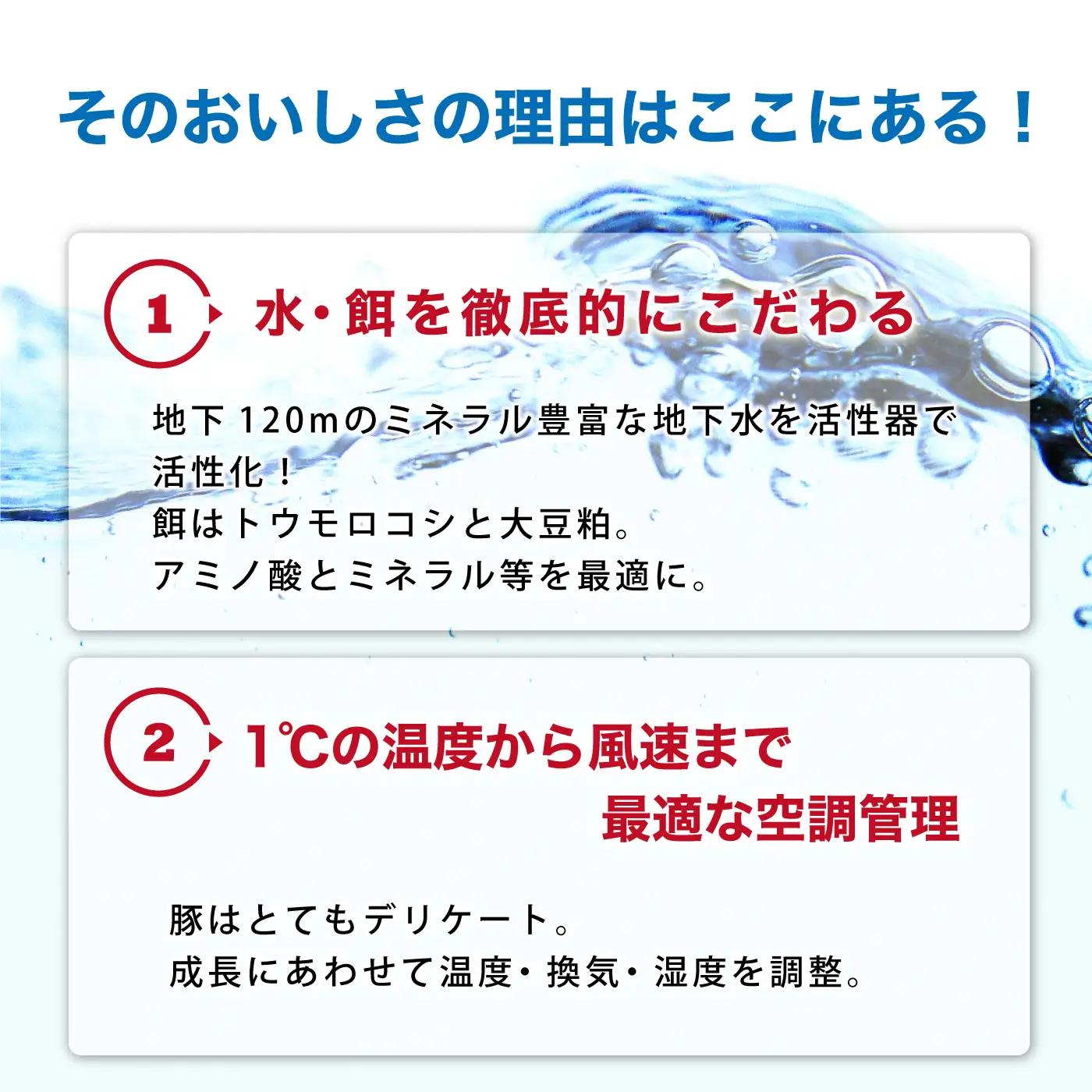 石見ポーク バラブロック 2kg（ブロック1kg×2本）