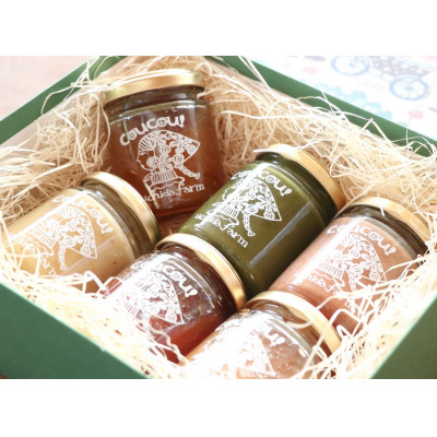 
＜うちだ農園coucou!＞ギフトボックス おすすめジャム6個セット【1228372】
