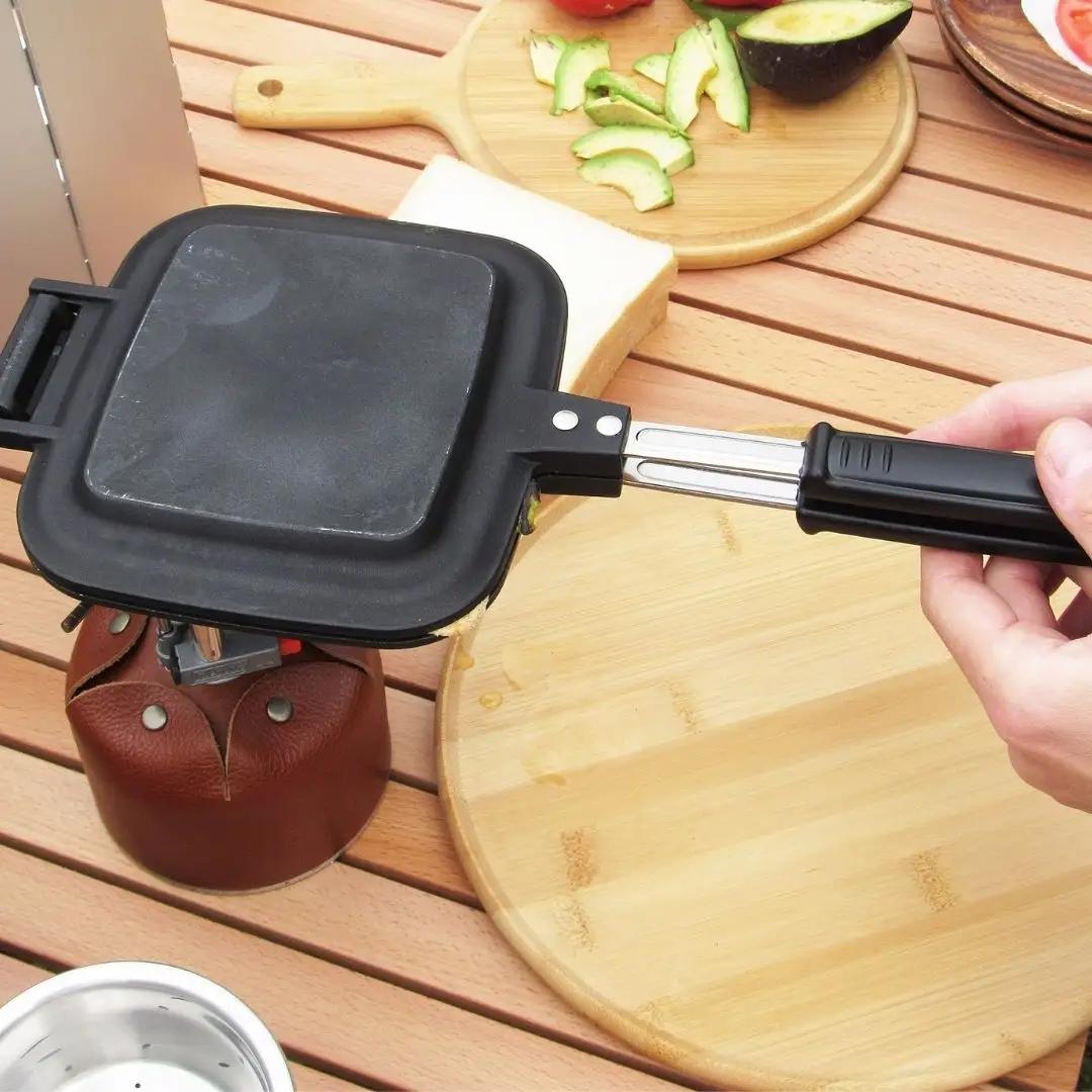 [KAKURI] ホットサンドクッカー キャンプ用品 アウトドア用品 調理器具 ホットサンドメーカー