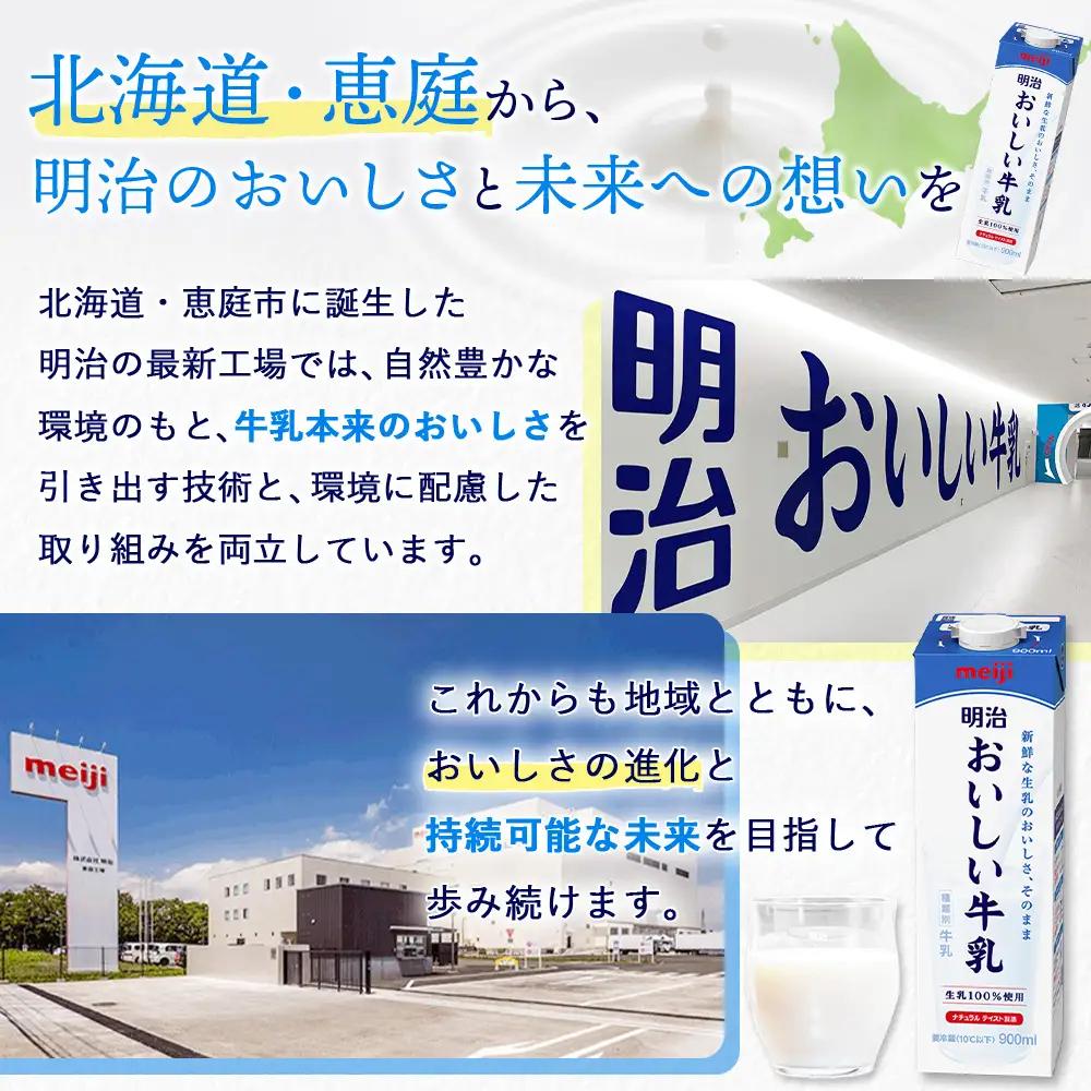 《配送地域限定》【定期便11回】明治おいしい牛乳 900ml【3本】【73006001】