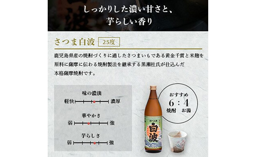 【お歳暮・のし付き】限定&枕崎の定番飲み比べセット  A6-125S【1460352】