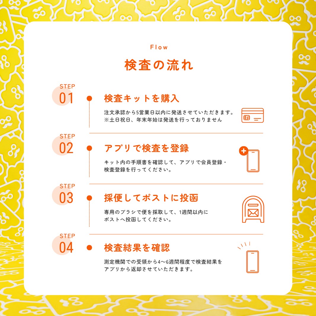 子ども向け腸内細菌検査サービス「うんちぇっく」 1回分