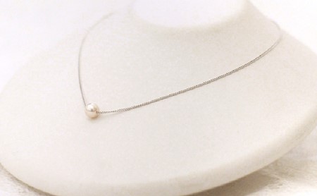 若狭パール 艶々あこや真珠　至宝の7mm一粒ペンダント C