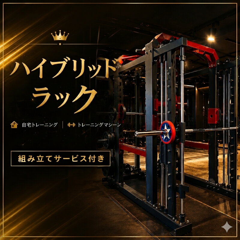 【ふるさと納税】ハイブリッドラック 本体セット 組み立て設置込み キングマシン 筋トレ ボディメイク 筋力トレーニング トレーニングマシーン 自宅トレ 身体づくり トレーニング ウォークアウト 健康 家トレ 京都府 京田辺市
