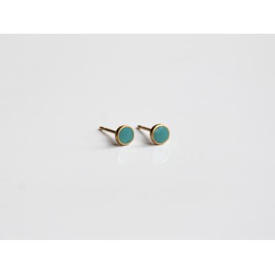 ふるさと納税 北本市 K18七宝ピアス・ターコイズ Kenichi Kondo |  | 01