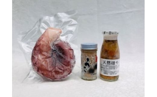 
            【冷凍】塩うに・天然ほや・ボイルたこセット
          