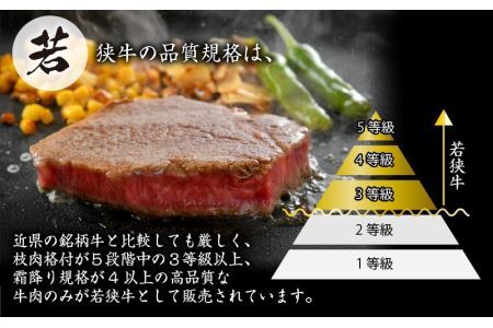 福井県産若狭牛サーロインステーキ約150g×2枚セット [A-012005]
