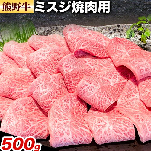 【ふるさと納税】牛肉 熊野牛 ミスジ 焼肉用 500g 株式会社Meat Factory《30日以内に出荷予定(土日祝除く)》和歌山県 日高川町 熊野牛 牛 和牛 焼肉 希少部位 ミスジ 焼肉